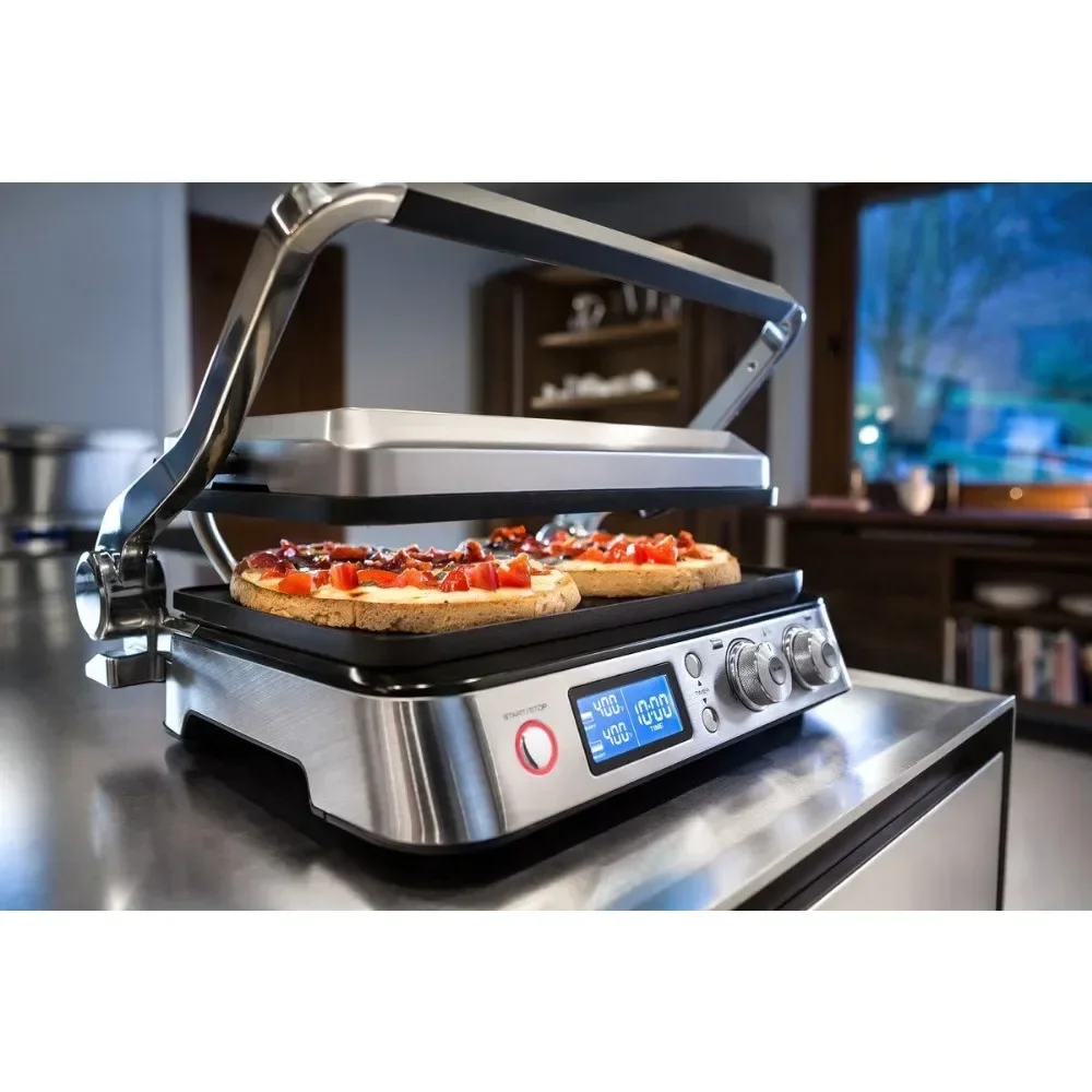 DeLonghi CGH1030D Livenza All-Day Grill, Griddle and Waffle Maker Silver Large, 1500 watts