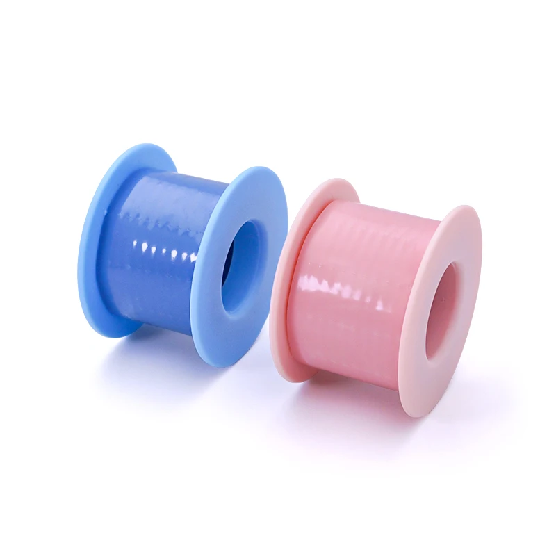 1 Stück Mikroporen-Silikon-Gel-Wimpernband aus Vliesstoff, atmungsaktiv, für empfindliche Haut geeignet, resistentes Unter-Augen-Pad für Wimpernverlängerungswerkzeuge – Detail 2