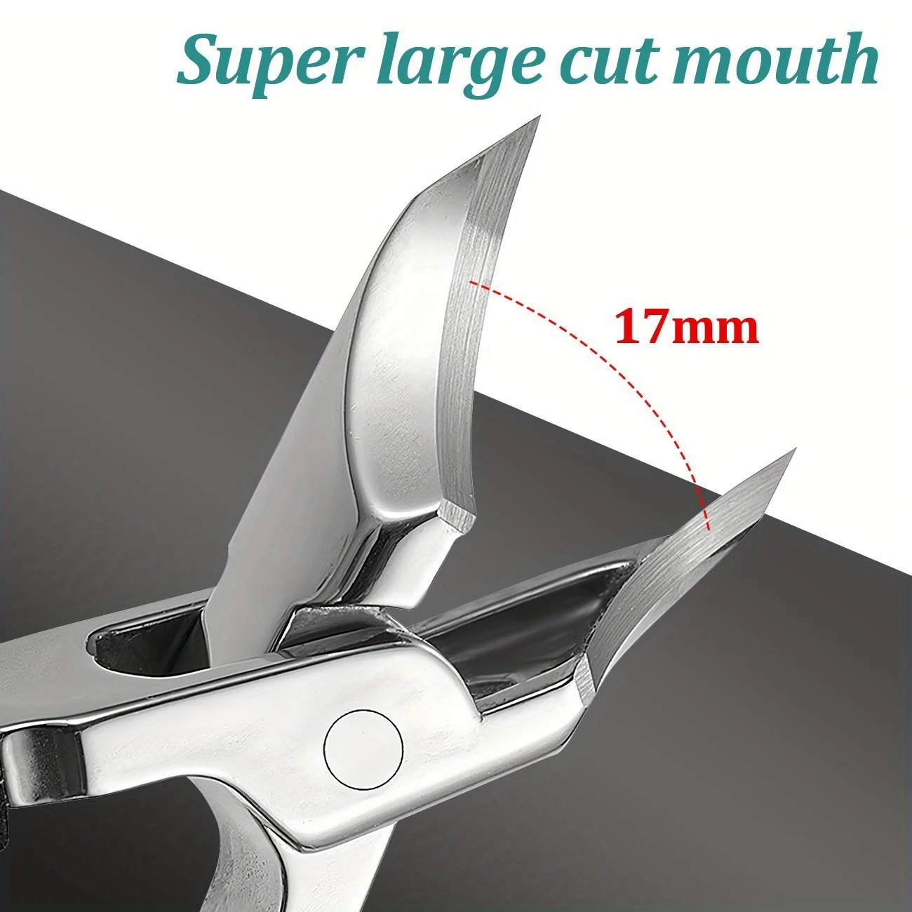 1pc For thick nails and ingrown nails - high-precision trimmer, equipped with a safe soft grip and 25-degree beveled blades