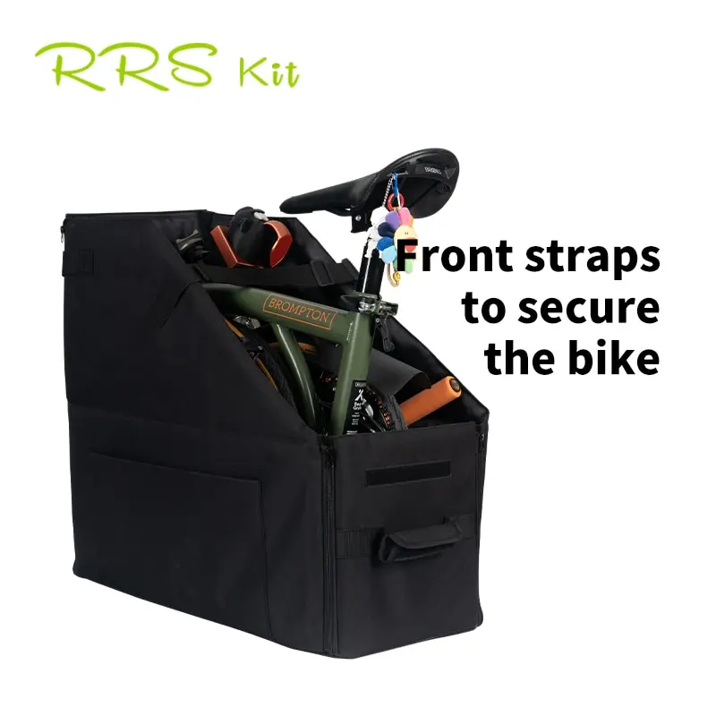 RRSKIT Portable Folding Bike Storage Box For Brompton Bike Storage Dustproof Bag Waterproof Car Trunk Transport Storage Box