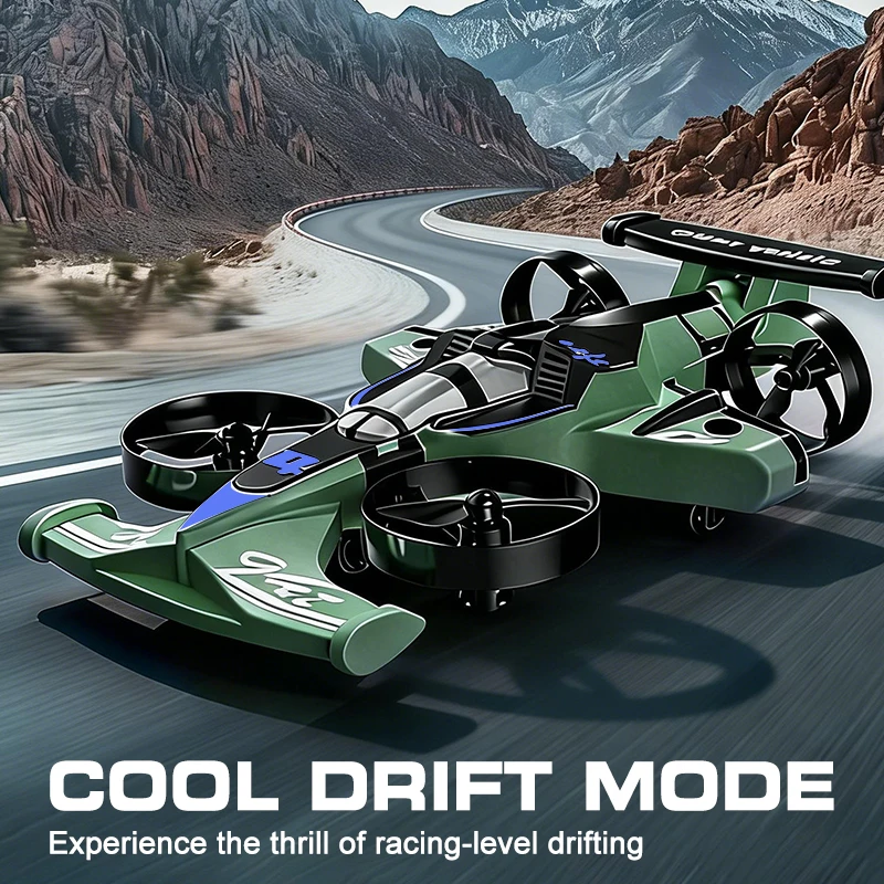 CZ04 2 in 1 RC Quadcopter Drone & RC Drift Car Land Air Dual Mode 2.4G Remote Control 360° Rotation Headless Electric Toy