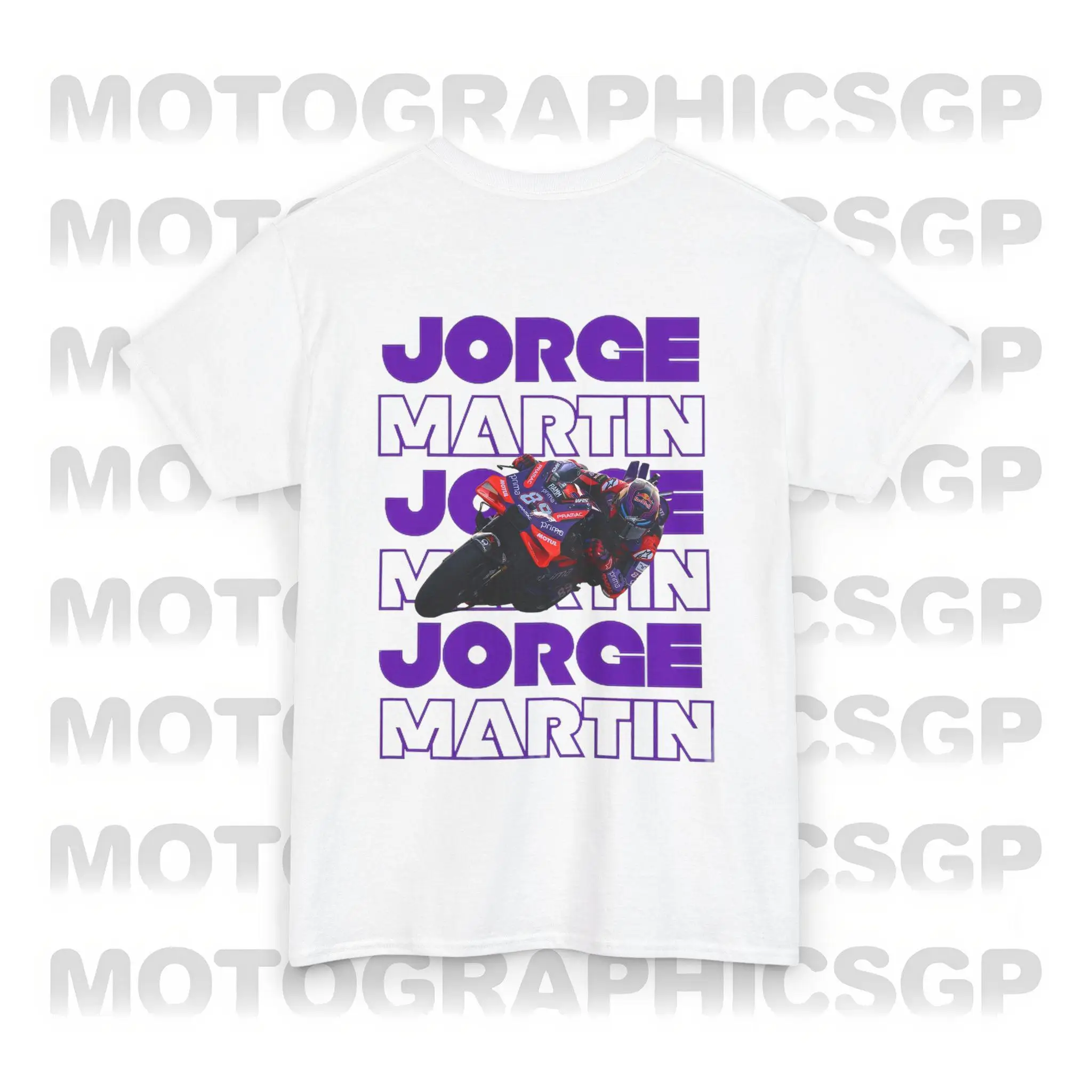 MotoGP Jorge Martin 89 T-Shirt for Men Race GP Martinator Back Printed Tees Racing Champion Unisex T Shirts Cotton Tops Clothing