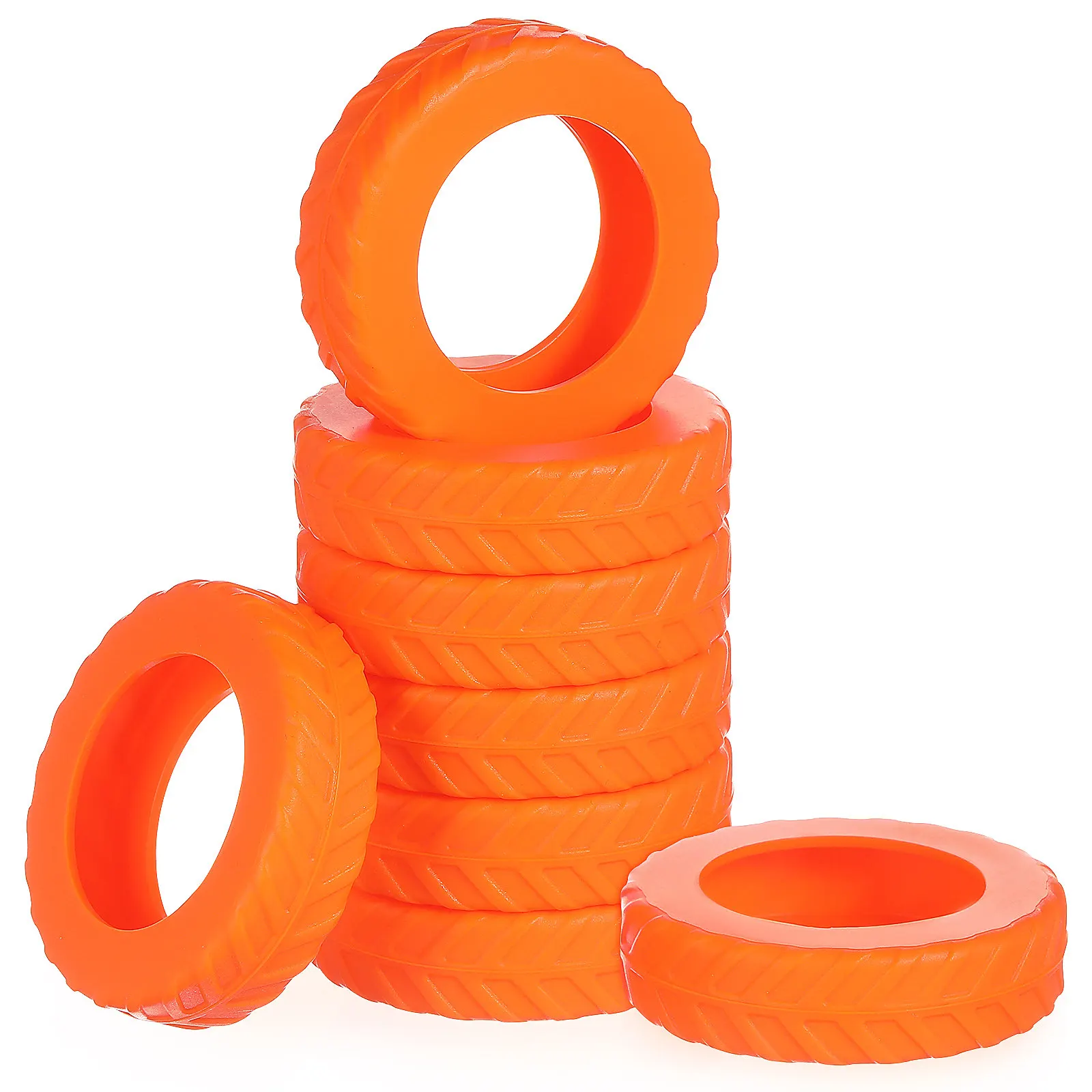 

8pcs Thickened Silicone Luggage Wheel Protectors Suitcase Stroller Travel Shock Absorber Soundproof Caster Cover