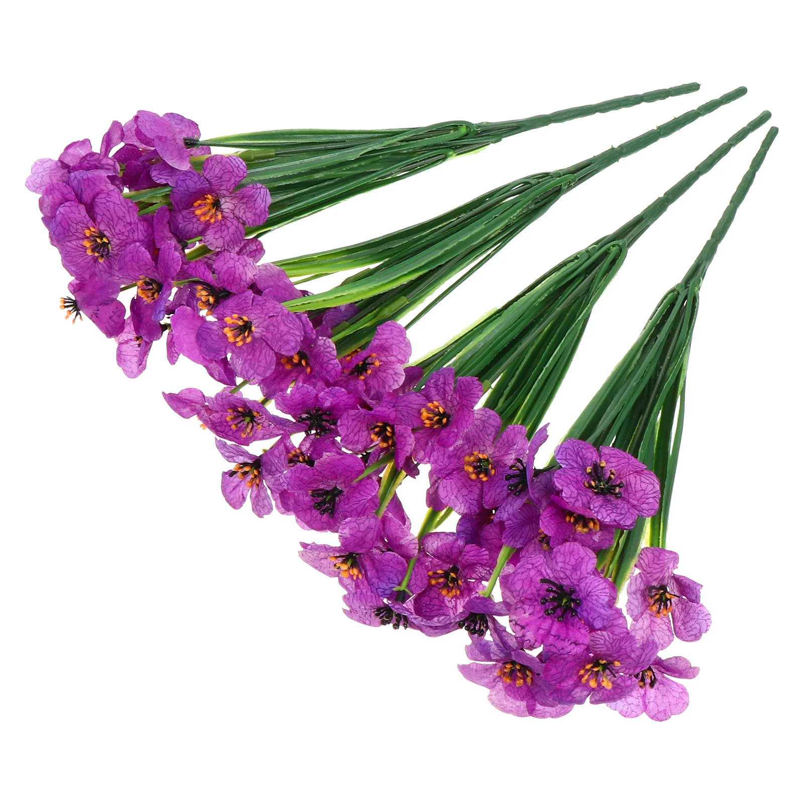 

1Set Simulated Violet Fake Flowers Exquisite Realistic Plastic Floral Wedding Celebration Party Home Decor Simulated Flower