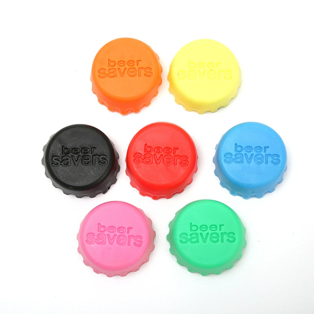 6/12/24/30pcs Reusable Silicone Bottle Fresh-keeping Cap Sealed Beer Bottle Cap Vinegar Soy Sauce Bottle Protective Stopper