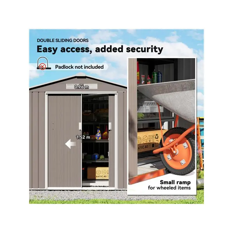Aufbewahrungsschuppen für den Außenbereich für Gartengeräte – zuverlässiges und langlebiges Design für einfache Organisation