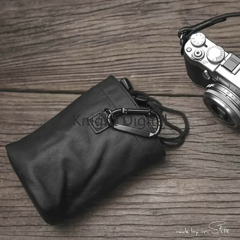 

Camera Backpack For Handmade Genuine Leather Camera Case Bag in Black Color Sony A7 Iii Canon Accessories