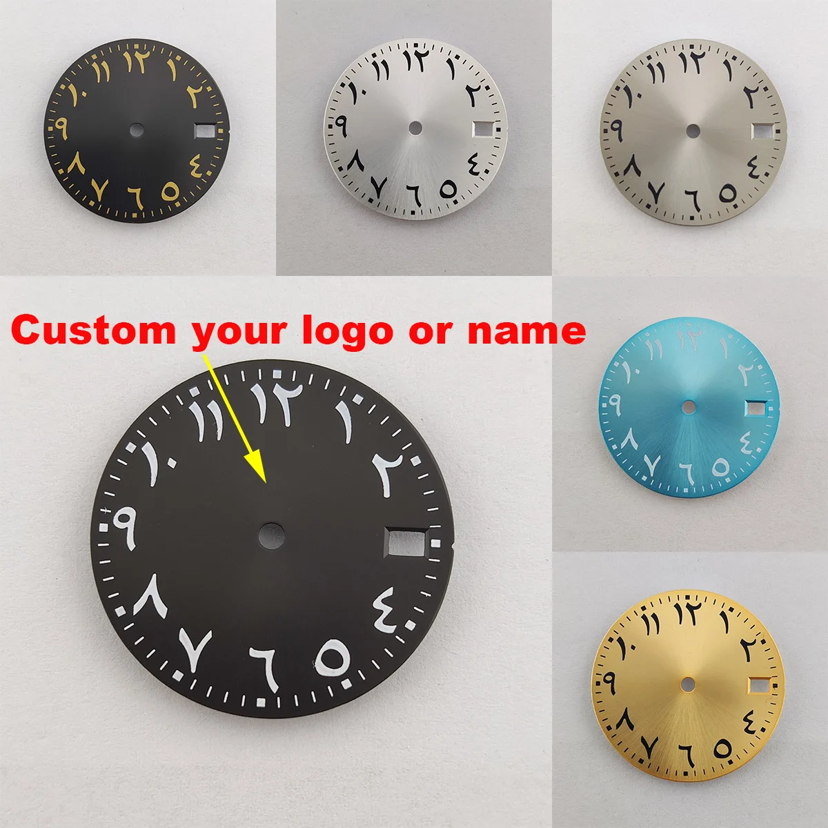 28.5mm nh35 dial nh36 dial custom logo NH35 case hands nh35 watch case NH36 case nh35 movement sports watch accessories parts 13