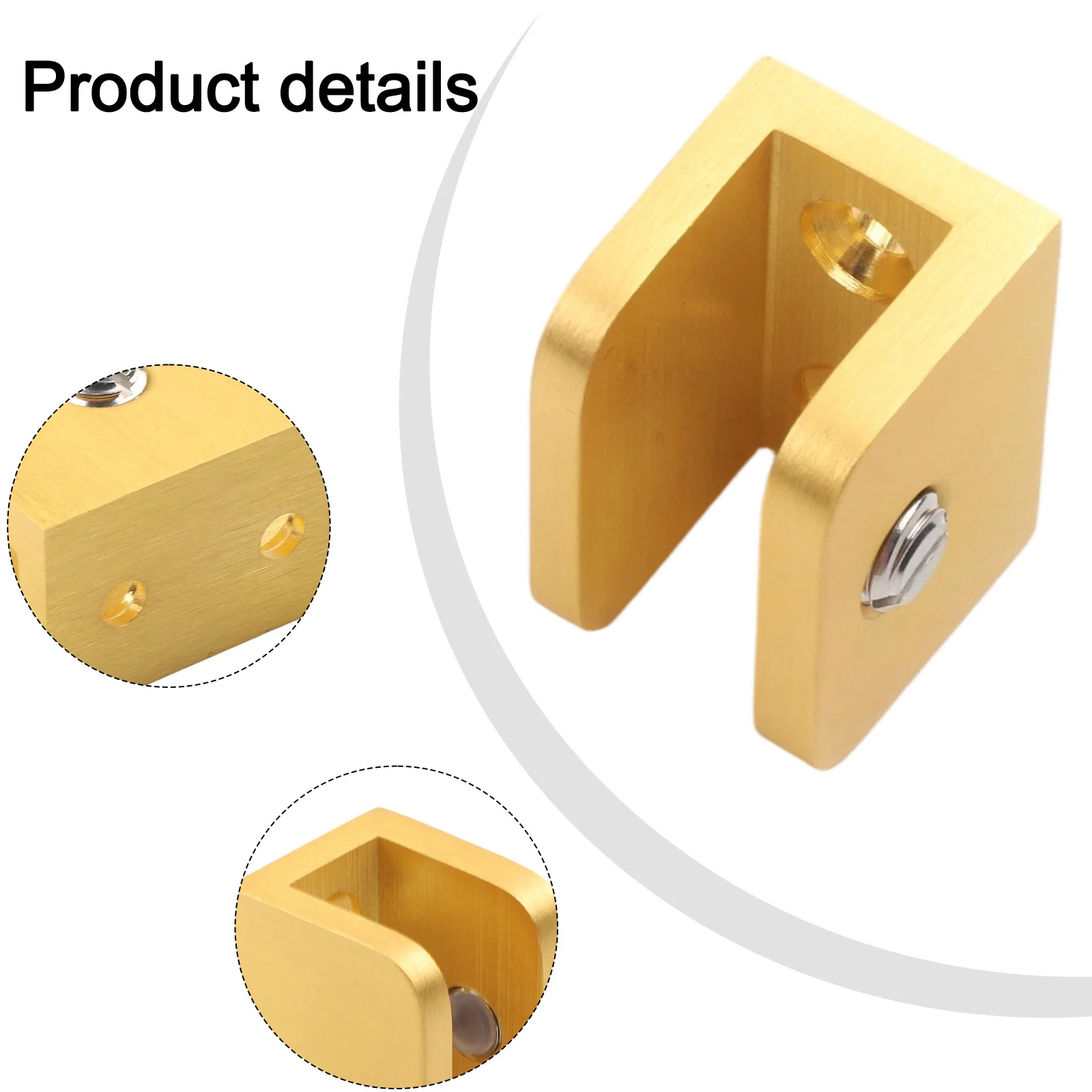 

Толстая стеклянная опора, регулируемый стеклянный держатель, предметы интерьера, простая установка, компактная для стеклянных дверей шкафа