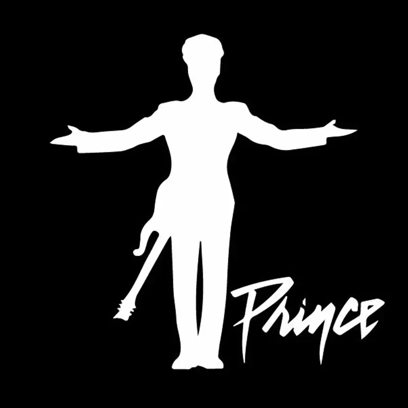 Personality  Famous Singer Prince Fashion Gentleman Artist Car Decoration Sticker Waterproof Scratch Decorative Painting, 10cm