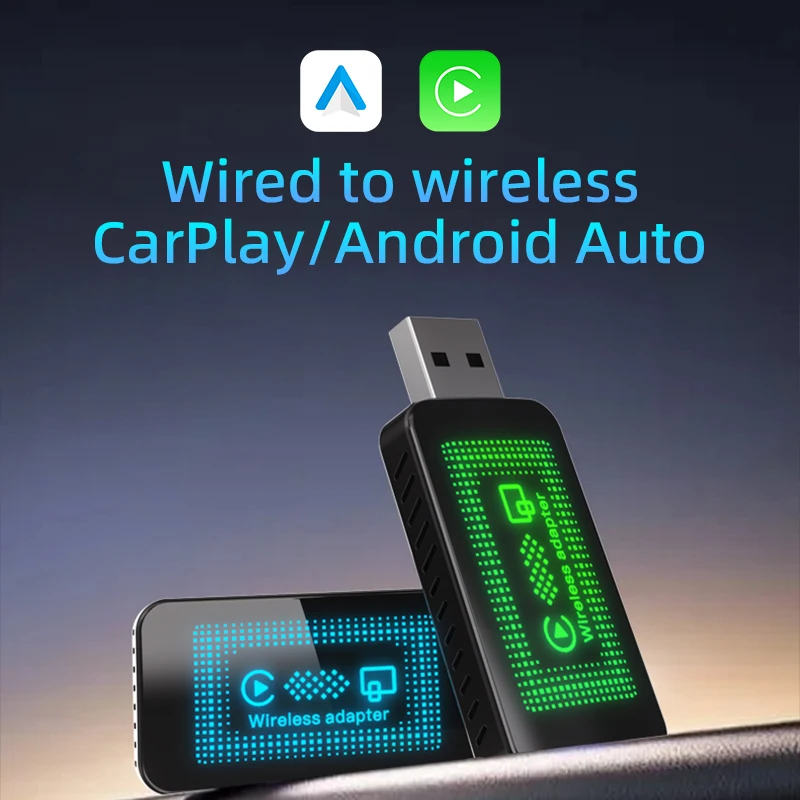 

TrolinkTek Wireless CarPlay Android Auto Adapter Smart Mini Box Plug And Play WiFi Fast and Auto Connect for OEM Car Stereo WIFI