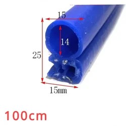 100cm Car Door Rubber Seal Strips Auto Double Sealing Stickers Trunk Sound Insulation Weatherstrip Interior Foam Mute Adhesive
