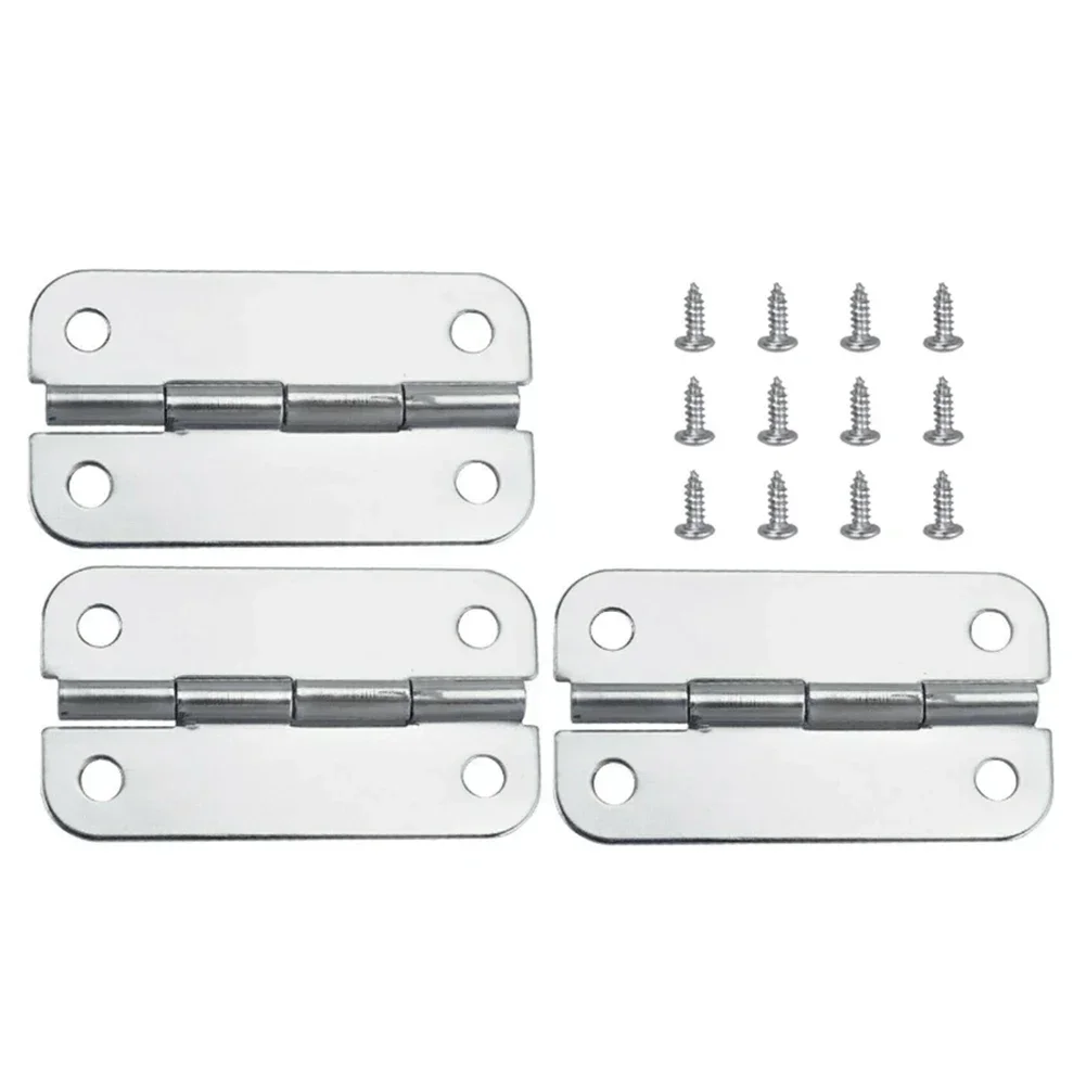 3pcs Cooler Hinges With 12pcs Screws For Igloo Cooler Parts Stainless Steel Cooler Hinges & Screws Replacements Accessories