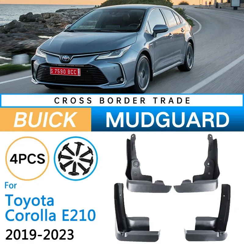 Mudflap for Toyota Corolla E210 Sedan 2019 2020 2021 2022 2023 Mudguard Fenders Splash Guards Front Rear Wheel Car Accessories