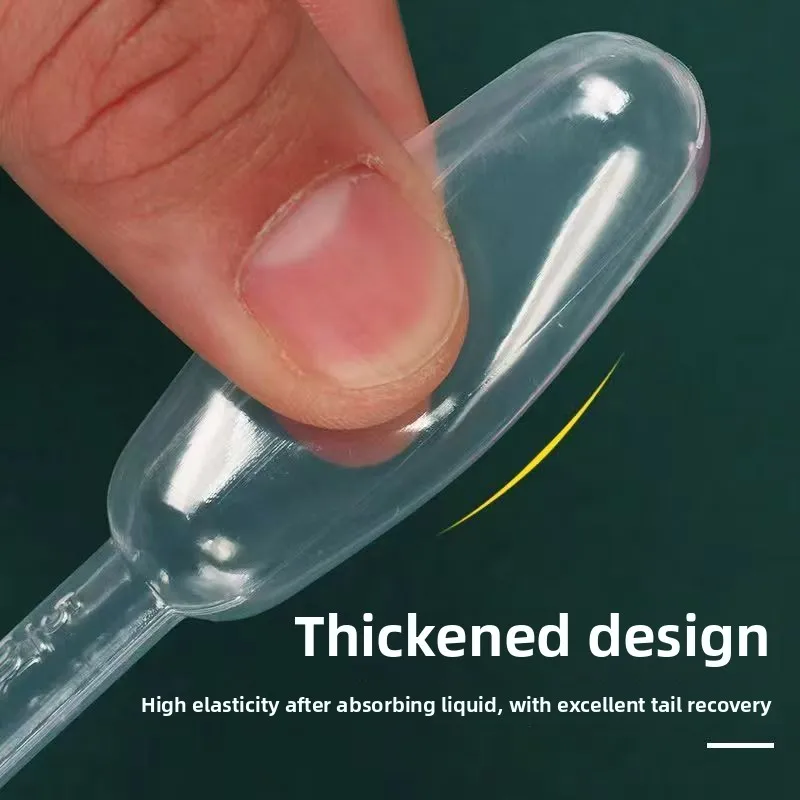 Pasteur-Tropfer aus Kunststoff, 1 ml, 2 ml, 3 ml, transparente Pipette mit mehreren Skala, experimentelles Probenahmeröhrchen, Laborwerkzeug