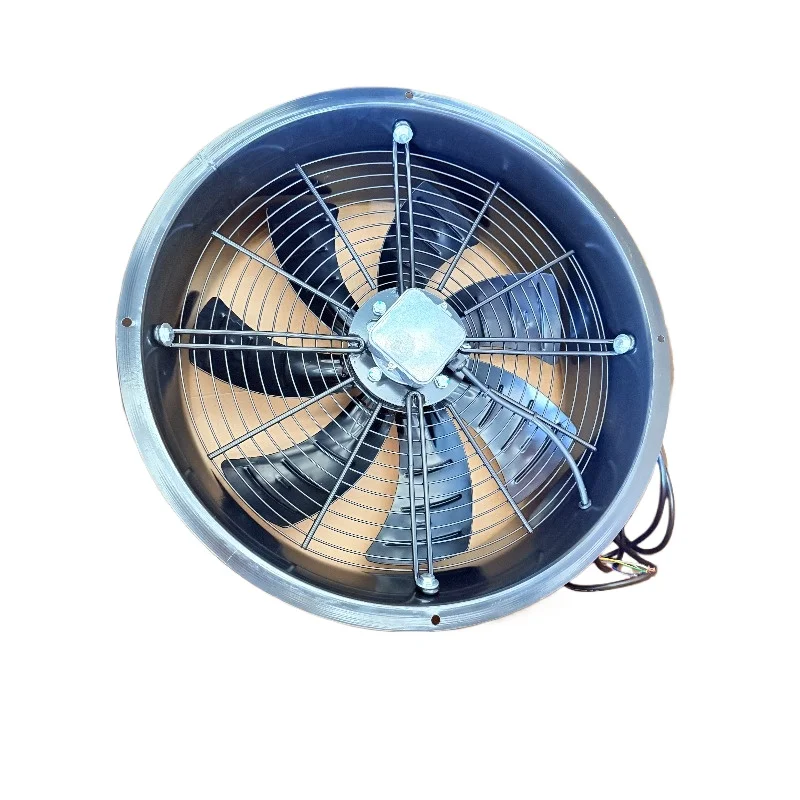 Integrated elevated duct AC fan motor refrigeration condenser evaporator for commercial use in cold storage