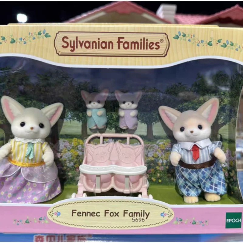 In Stock Genuine Sylvanian Families Anime Figures Ear Fox Family Girl Children'S Toy Doll Gift Baby Series Ternurines Doll Gifts