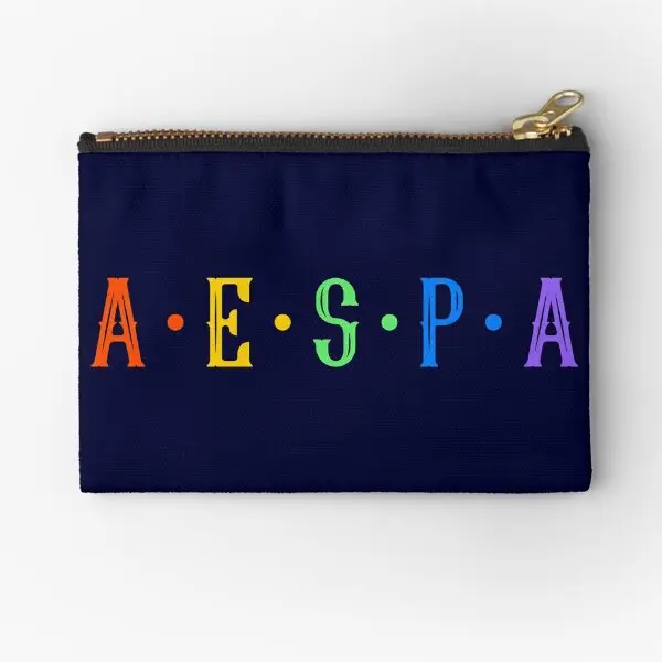 

Aespa Colorful Zipper Pouches Packaging Pure Small Cosmetic Key Socks Men Pocket Panties Wallet Women Bag Coin Storage Money