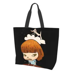 Yoshitomo Nara Dog Funny Women Shoulder bag 40X50cm Tote bag Shopping handbag Convenient Travel Book Custom Logo