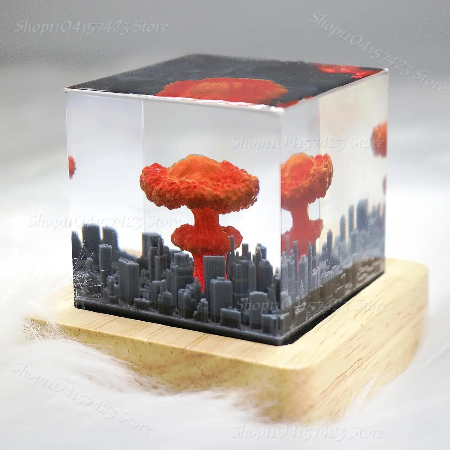 

Mushroom Cloud Nuclear Blast Lamp Ornament, Atomic Bomb Model Atmospheric Lamp, Epoxy Resin Night Light, Bedroom hoom Decor