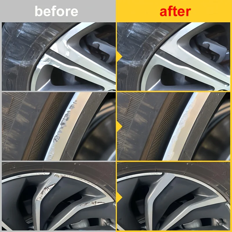 

Universal motorcycle wheel repair kit, wheel refurbishment and polishing, motorcycle and car wheel scratch repair kit, car wheel