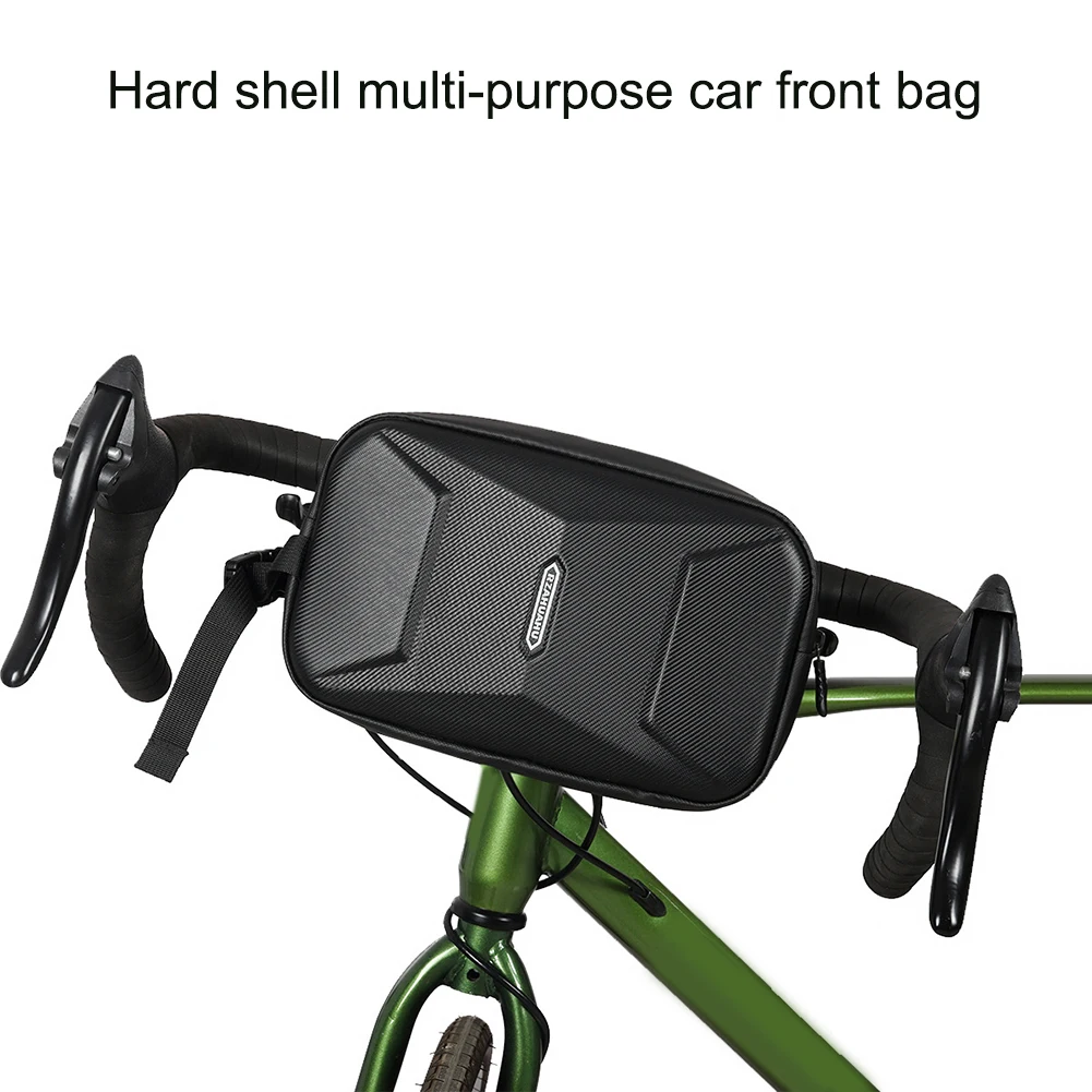 1pc Bicycle Bag Bikes Hanging Bag LargeCapacity Front Beam Bag Mountain Bikes Hard Shell Crossbody Front Beam Bag Accessories