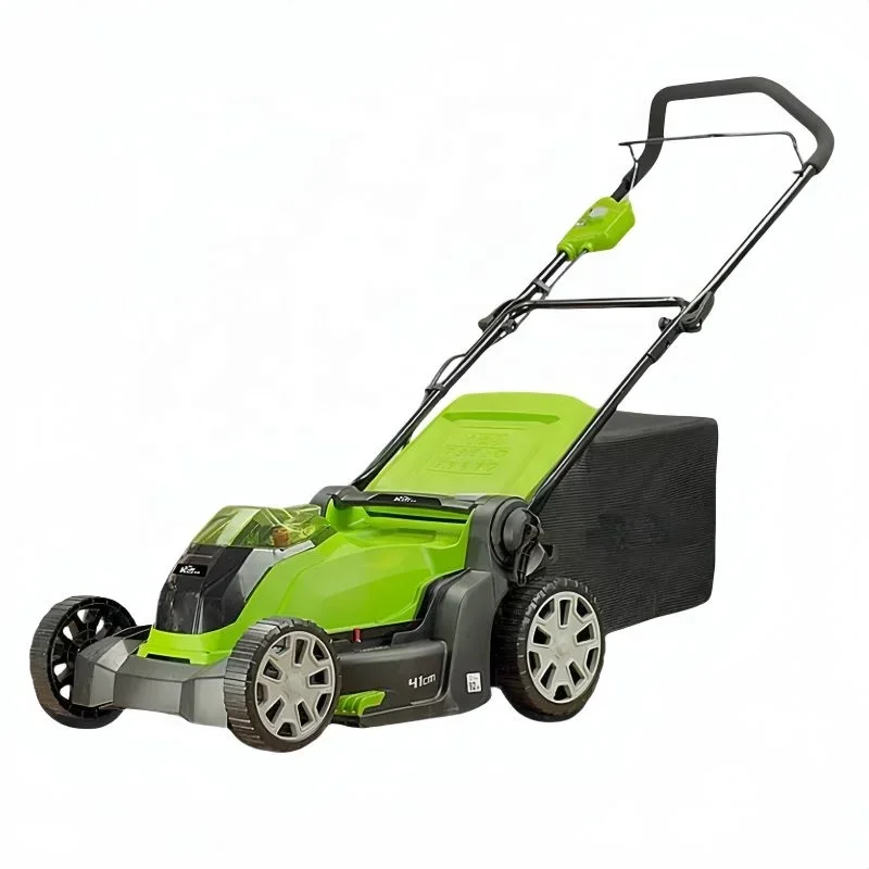 Cordless 40V Hand Pushed Lithium Electric Lawn Mower, Garden Lawn Electric Trimmer, Hand Pushed Electric Lawn Mower