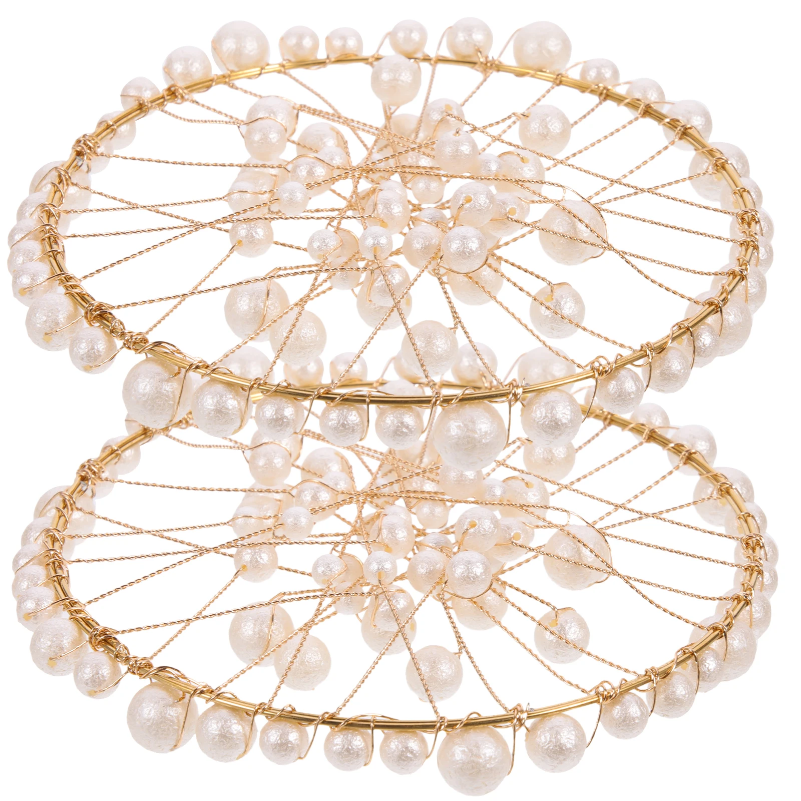 

2Pcs Pearl for Nail Props For Photoshoot Pearl Circle Props Jewelry Photography Background Decor Lightweight Storage
