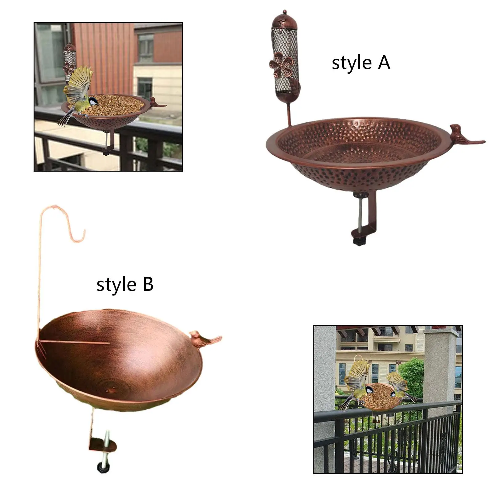 

Sturdy Bird Bath Feeder for Outdoor Use, Garden Decoration for Villa And Yard
