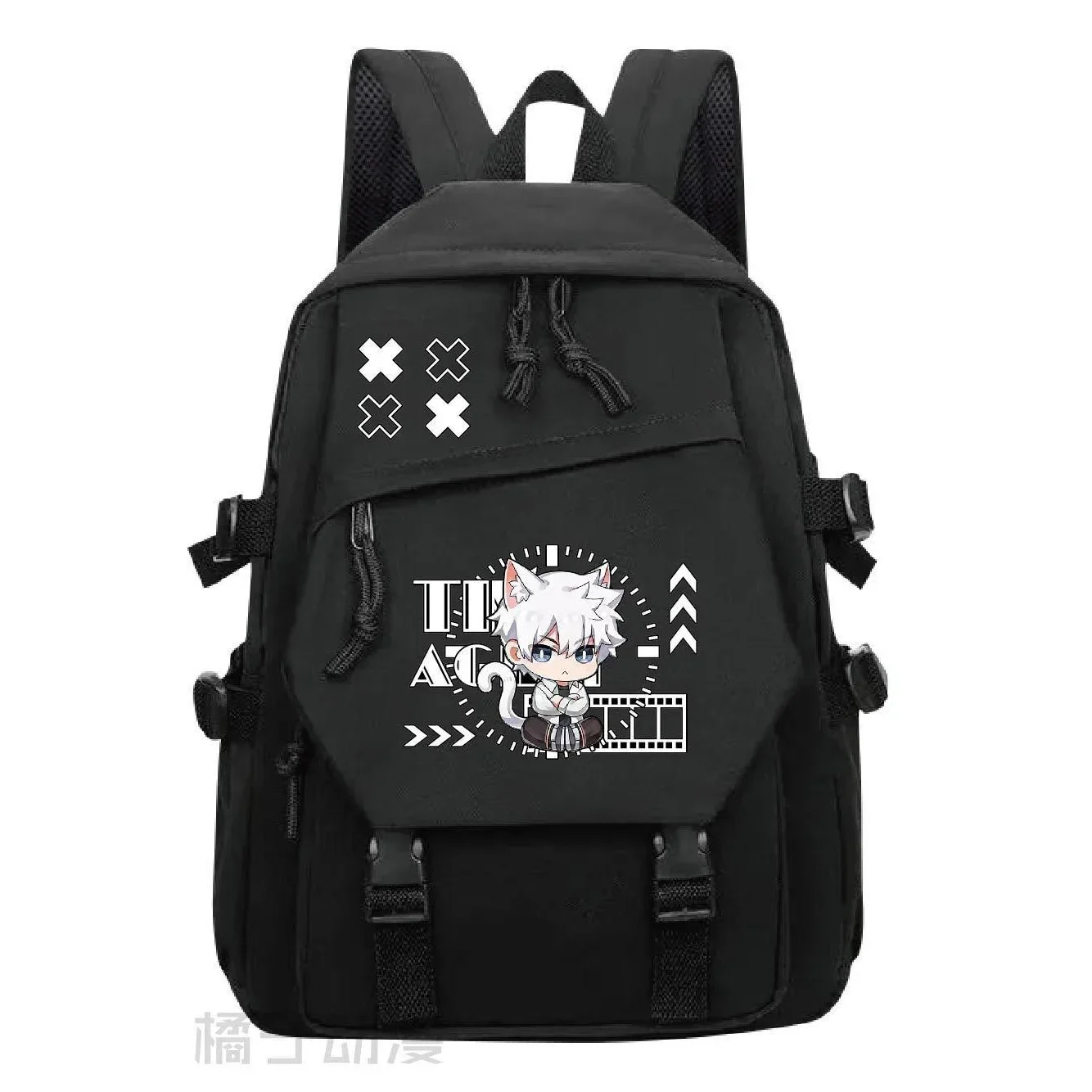 

Black White Pink Green, Link Click, Student Kids Teens School Bags, Large Capacity Mochilas Anime Backpacks for Girls Boys Gift