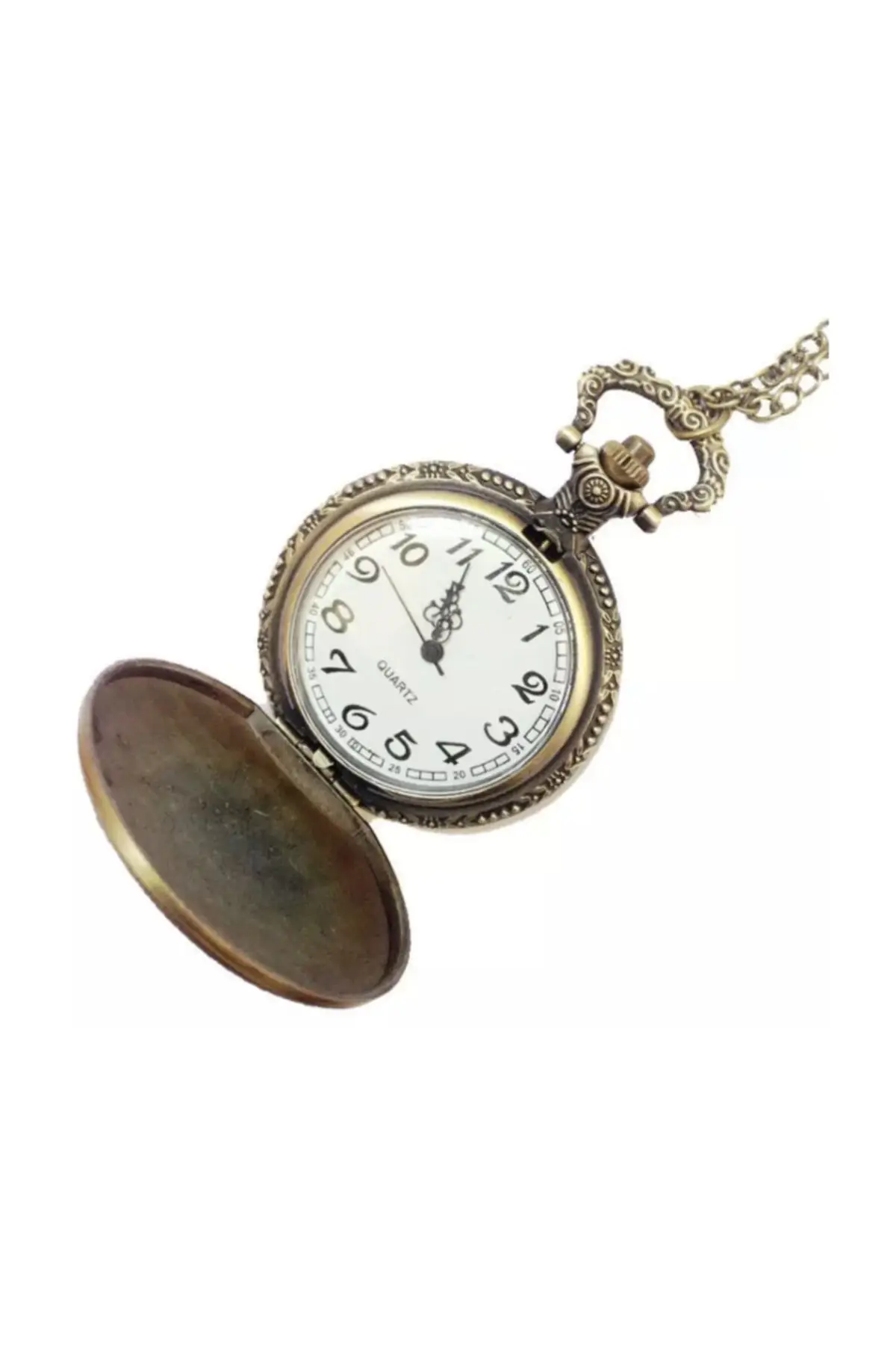 Uras Köstekli Bronze Watch Necklace Vintage Watch Men Women