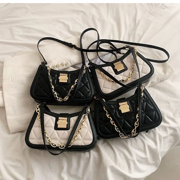 European American Popular Small Bags Women's New Hot Items Versatile Crossbody Bags Single Shoulder Underarm Small Square Bags