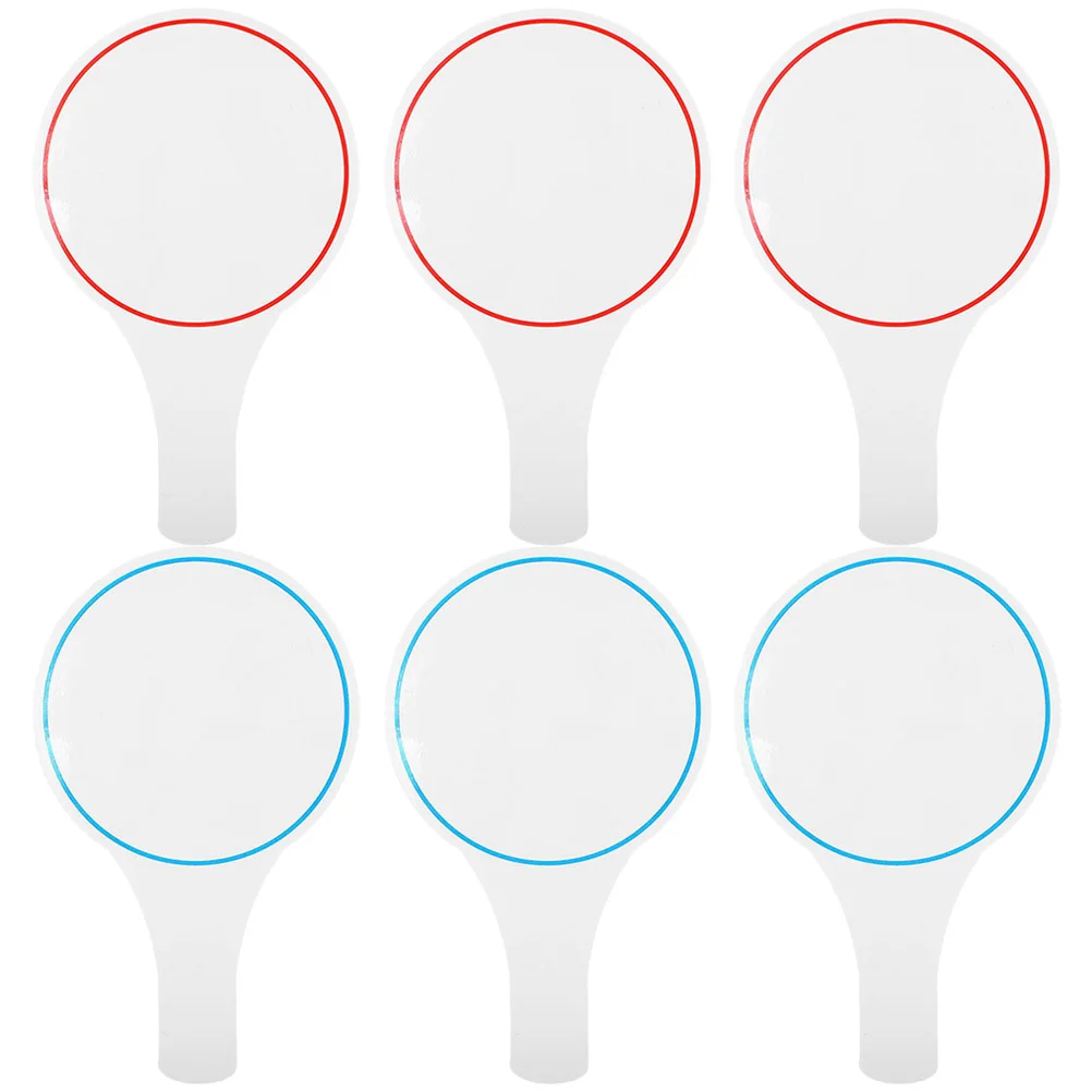 

6Pcs Mini Whiteboard Handheld Scoreboard Erasable Writing Surface for Scoring Voting and Teaching Compact Lightweight Dry Erase