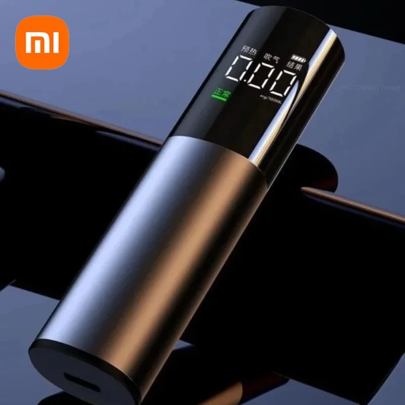 Xiaomi ANMU Automatic Alcohol Tester Professional Breath Alcohol Tester Portable Rechargeable Breathalyzer HD Alcohol Test Tools