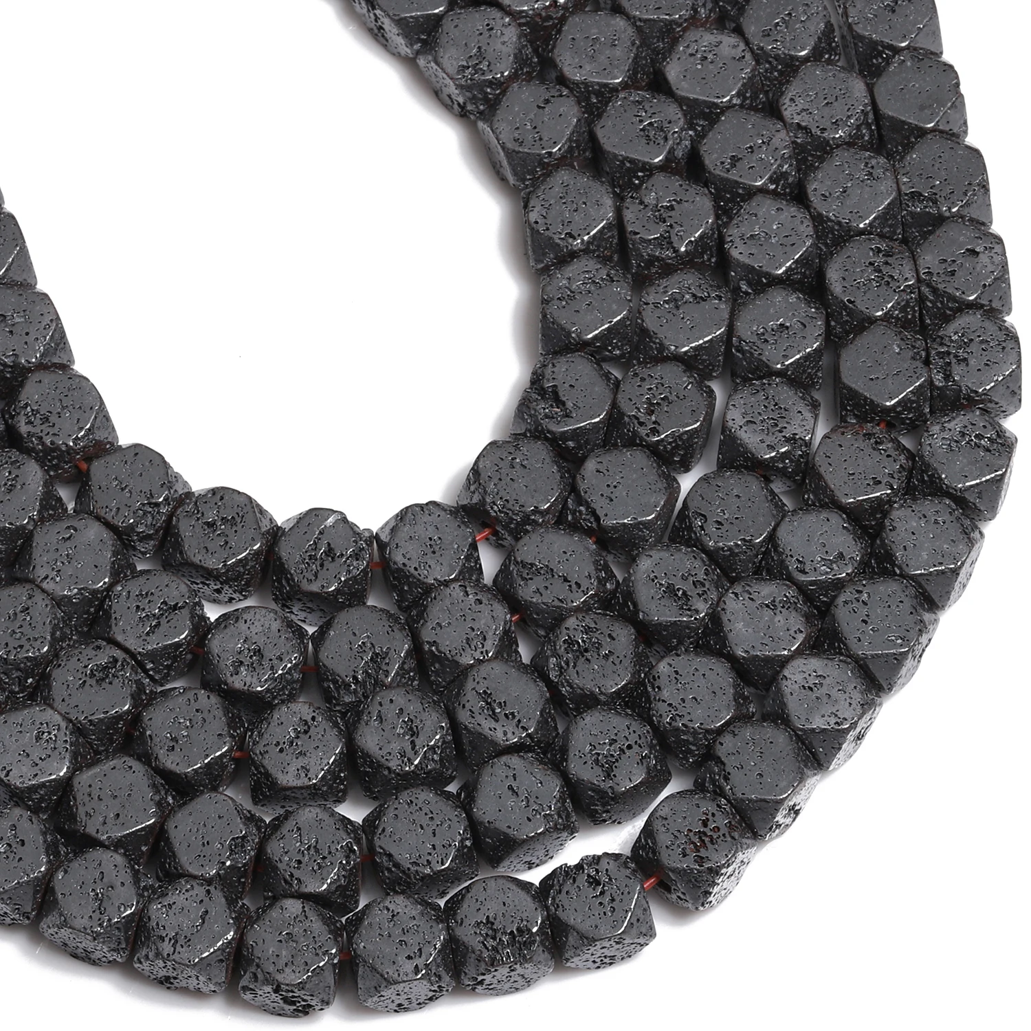 Wholesale AAA Black Lava Stone Beads Natural Stone Beads Loose Spacer Beads for Jewelry Making DIY Bracelet Necklace Accessories