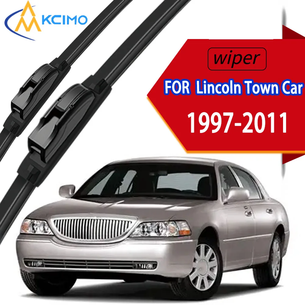 

Premium Durable Replacement Windscreen Wiper Blades for Lincoln Town Car 1997-2011, Silent Streak-Free Front Window Wipers