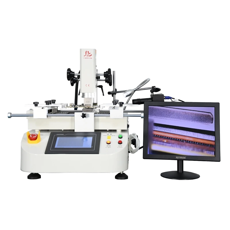 R5860 R5860C BGA Rework Station Hot Air 3 Zones for Laptop Motherboard Chip Repair 4800W With Laser Align Optional CCD System