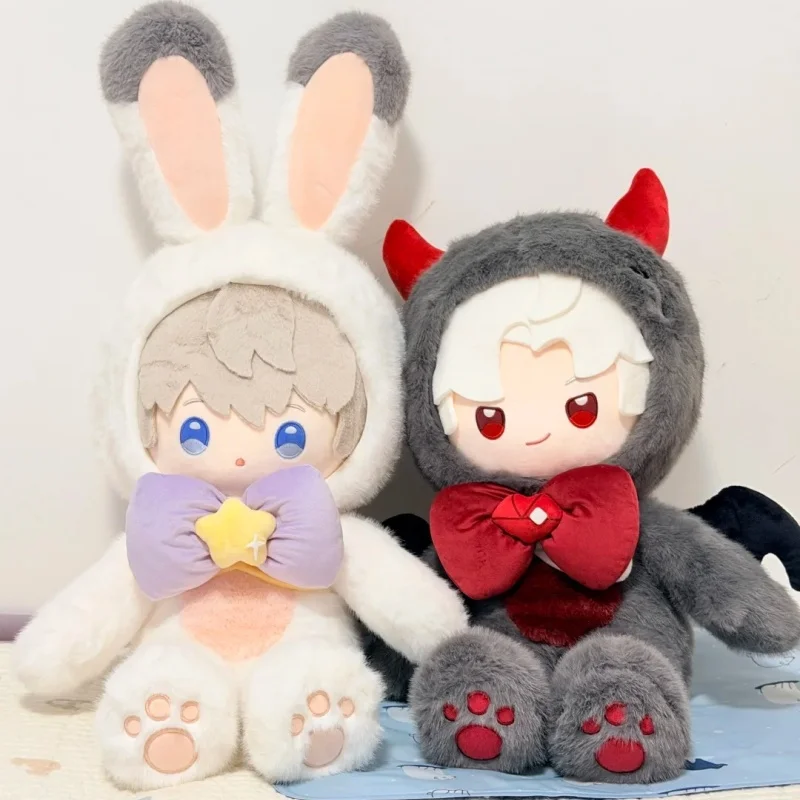 In Stock Genuine Lovers And Deep Space 40cm Cute Sitting Posture Hat Detachable Cotton Plush Doll Hood Room Periphery Gift