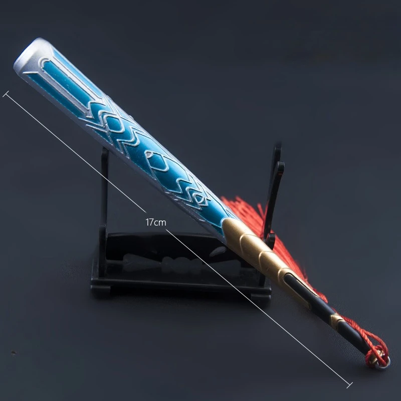 17 سنتيمتر/6.69in هونكاي: نجوم السكك الحديدية لعبة الأجهزة الطرفية تدمير عصا سبيكة سلاح نماذج المفاتيح الزينة الحلي مجموعات