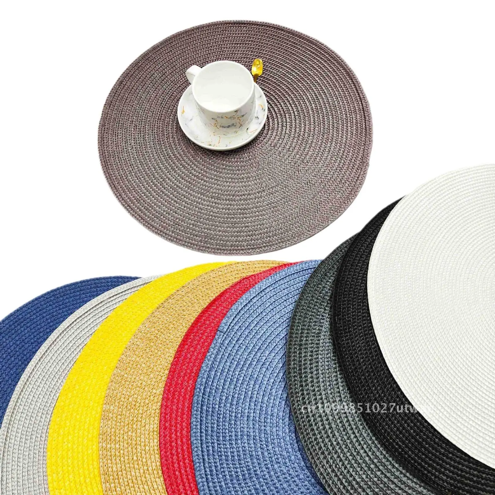 PP Mat Dining Table Heat Insulation Mat Simple Round Coaster Advanced Sense Ins Style Hotel Western Restaurant Customizable