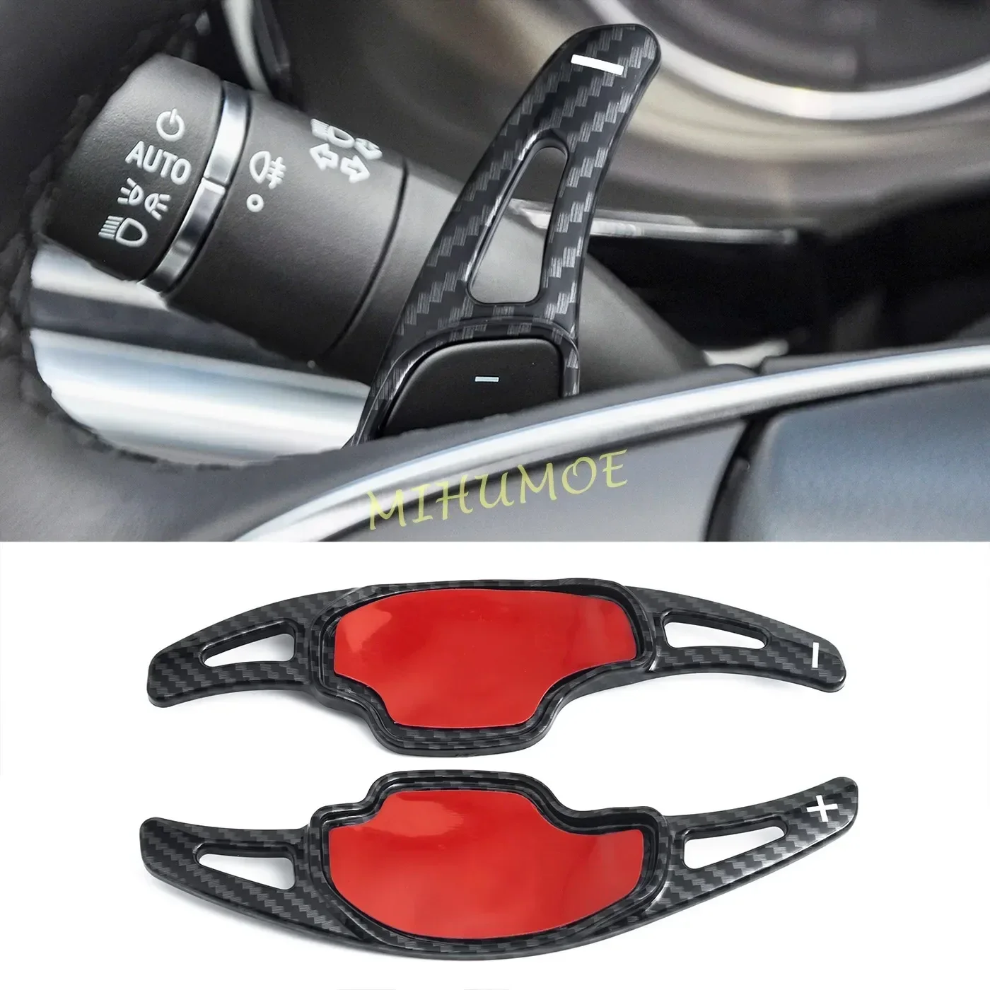 Car Shift Paddle Steering Wheel Paddles Extension Styling 2Pcs For Cadillac XT5 Luxury 2018 2019 2020 2021 2022 2023 2024 2025