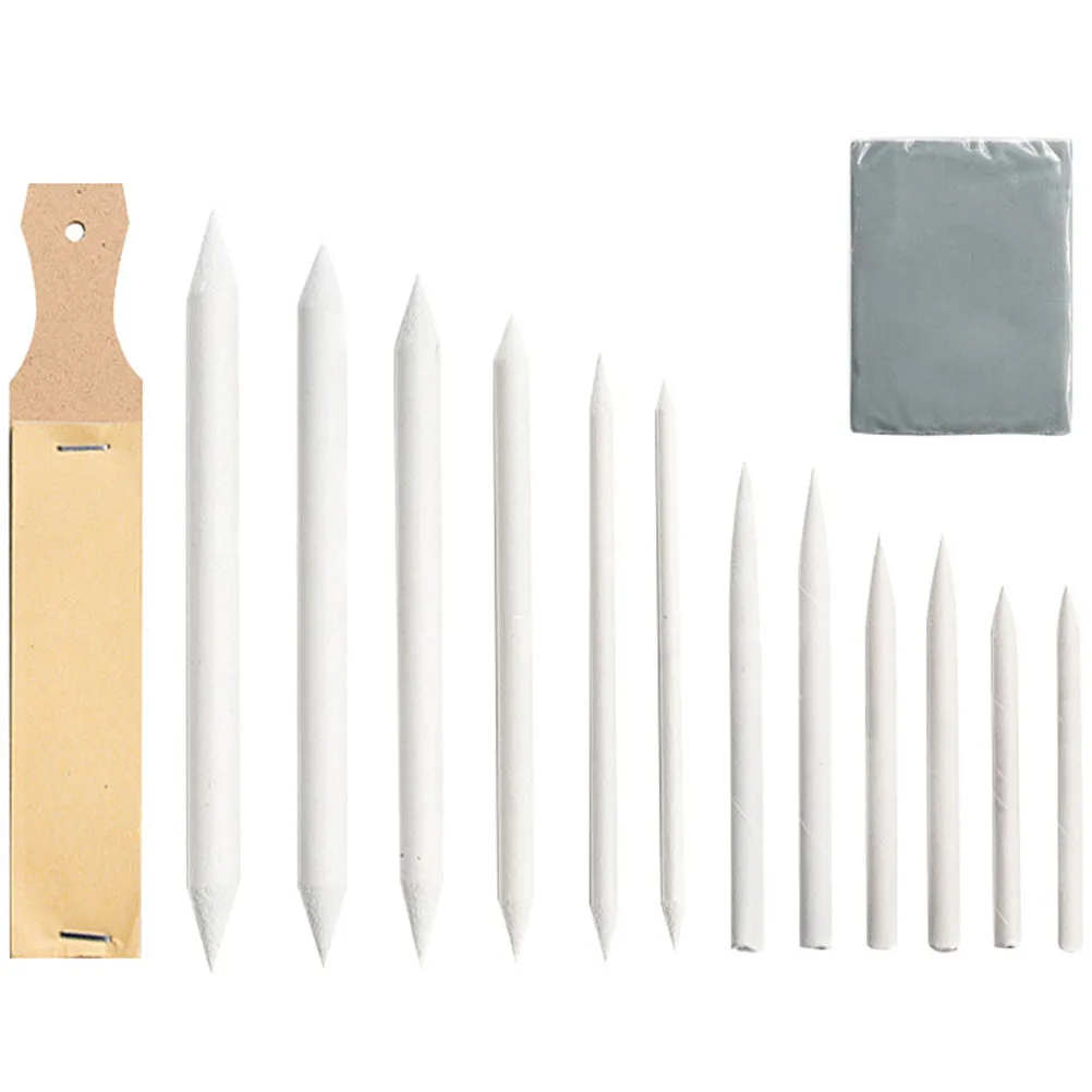 1Set Comprehensive Drawing Sketching Kit Blending Stump Wiping Pen Safe Eco Friendly Durable and Practical for Artists