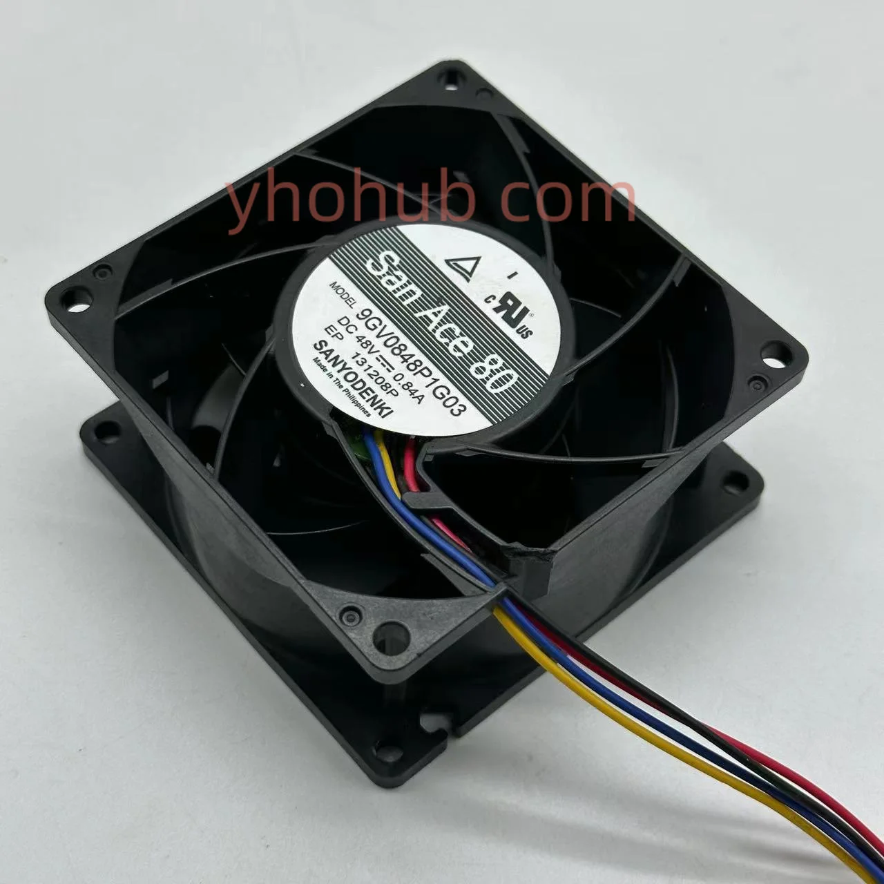 

Sanyo Denki 9GV0848P1G03 DC 48V 0.84A 80X80X38mm 4-Wire Server Cooling Fan