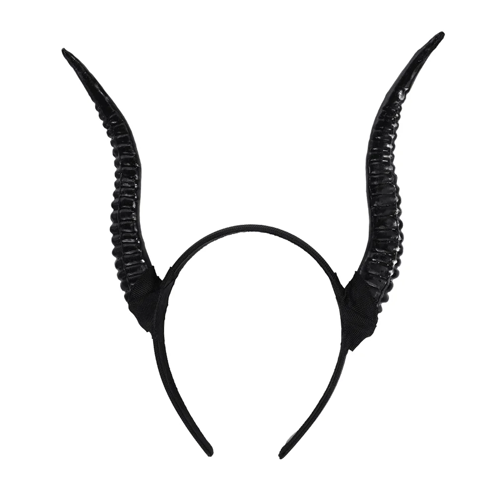 

Croissant Headband Halloween Headbands for Women Party Goth Clothes Horn Hair Accessories Girl Horns