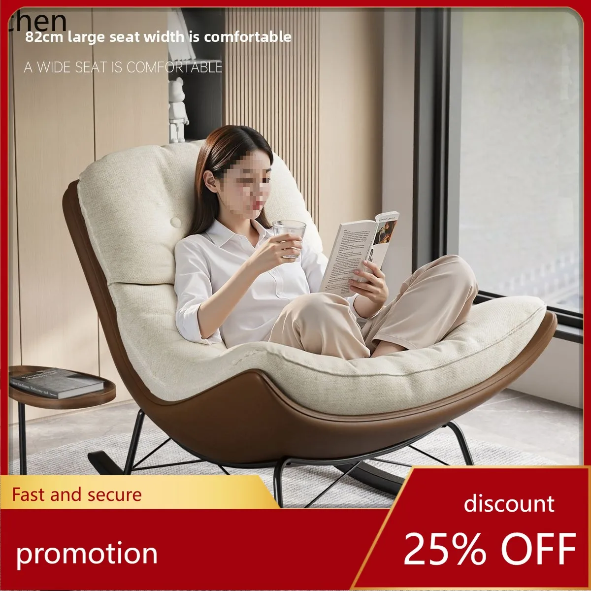 ZML Office Leisure Chair Adult Sleepable Leisure Chair Balcony Home Lazy Leisure Chair