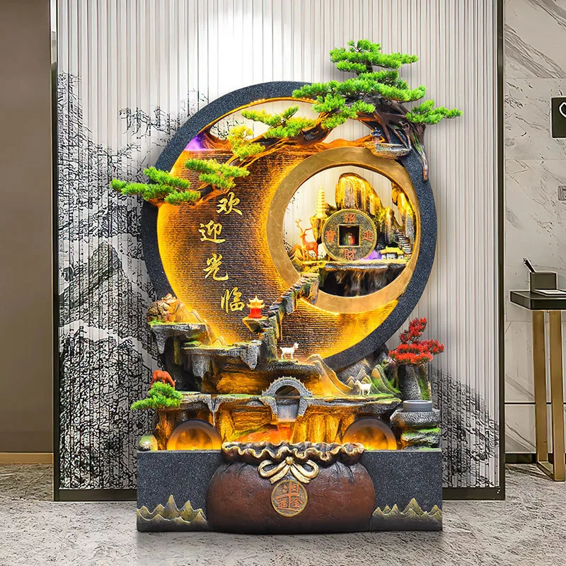 Rockery flowing water screen living room balcony villa courtyard ornament