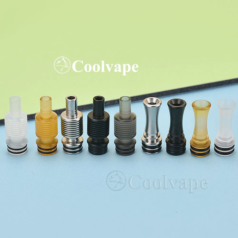 

WOLFCOOLVAPE Vaporizer Atomizer 510 mtl Drip Tip Flash-e-Vapor V4.5S+ rta drip tip Taifun GTR rta vape mtl RDA
