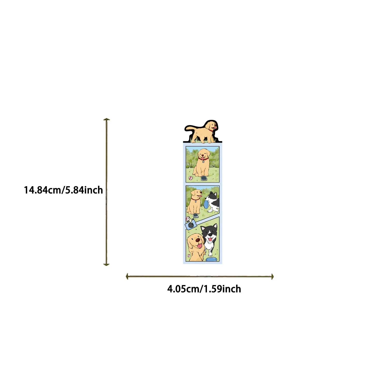 30Pcs Cute Dog World Cartoon Bookmarks Decorative Reading Book Labels DIY Paper Card Page Markers for Students Creative Gift