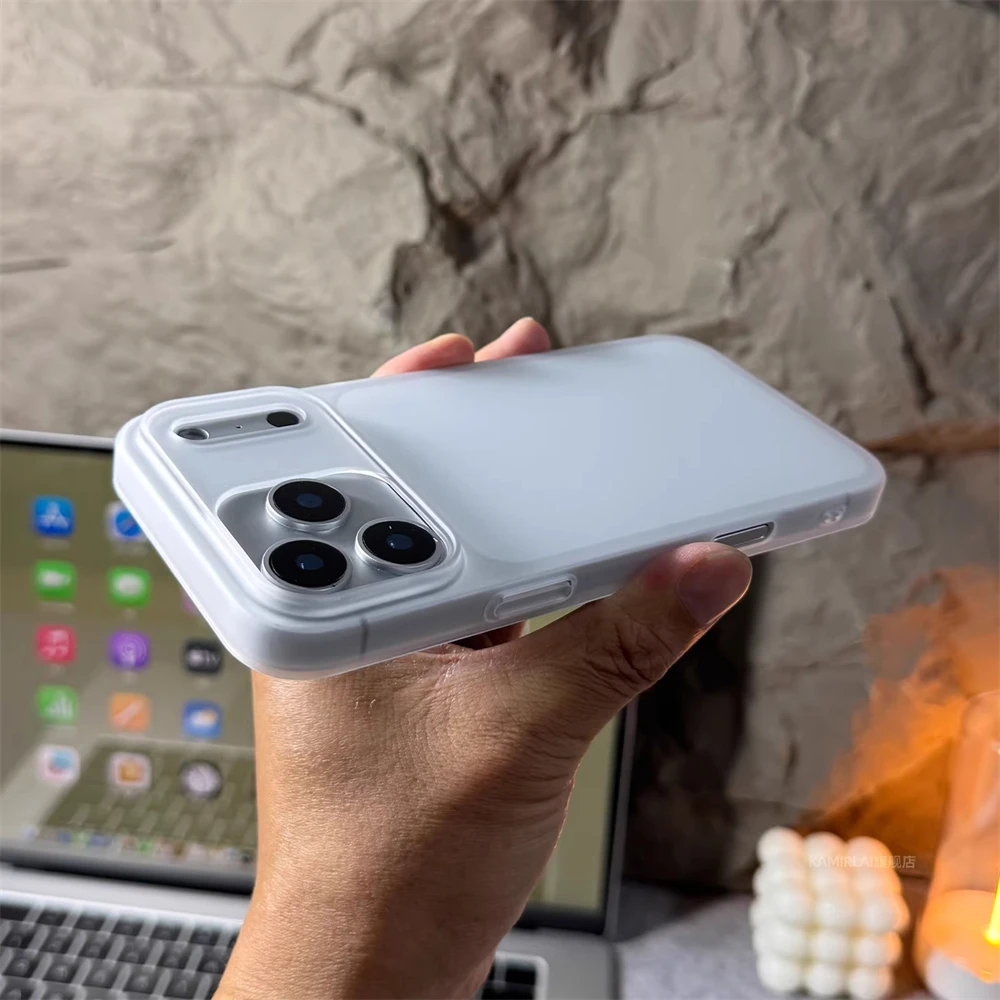 Ultradünne Matte Durchsichtige Harte PC-Hülle für iPhone 18 17 Pro Max 16 15 14 Plus 13 12 Einfarbige Mattierte Schlanke Rückseiten-Schutzhülle – Detail 6
