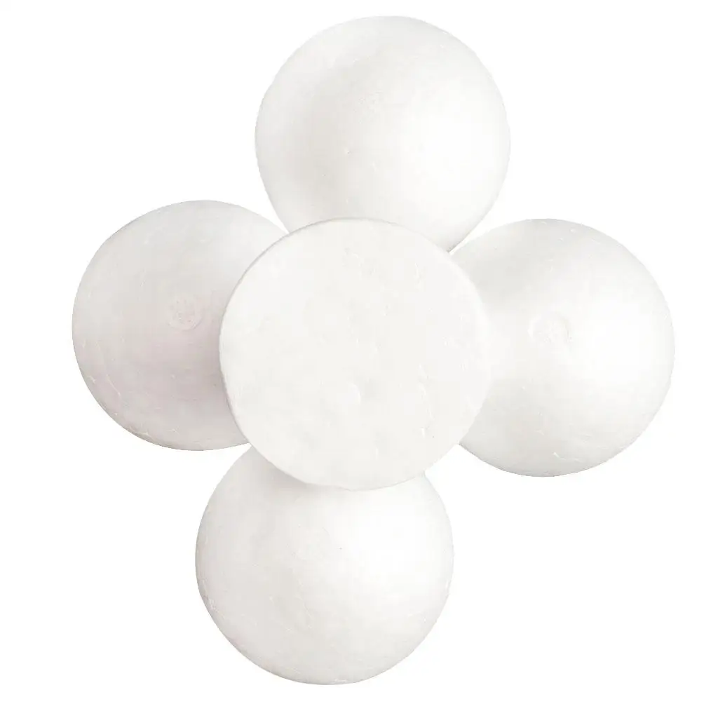 Polystyrene Foam Balls White Craft Balls for DIY Modeling Kids Crafts Christmas Wedding Decoration view 2